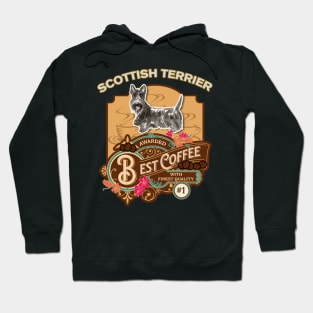 Scottish Terrier Copy Best Coffee - Dog Owner Coffee Lover Gifts Hoodie